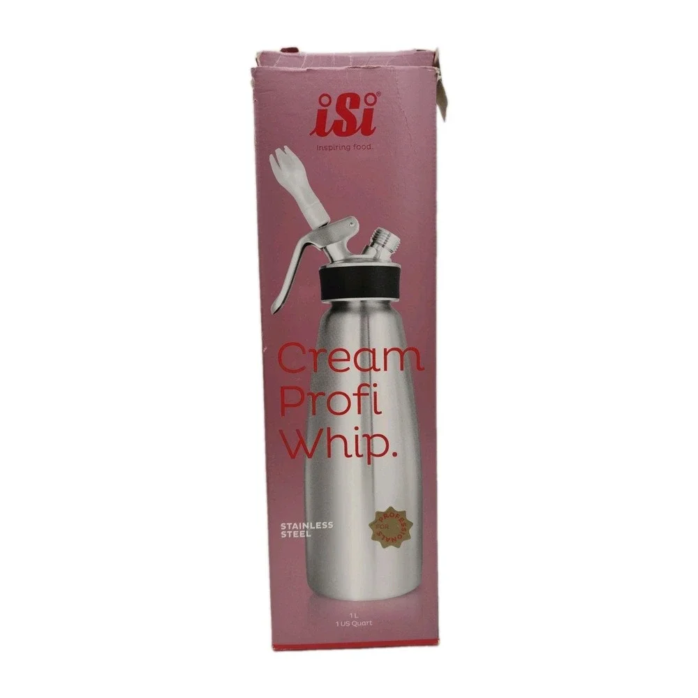 New iSi Cream Profi Whip Cream Dispenser Stainless Steel 1L 1 US Qrt Damaged Box